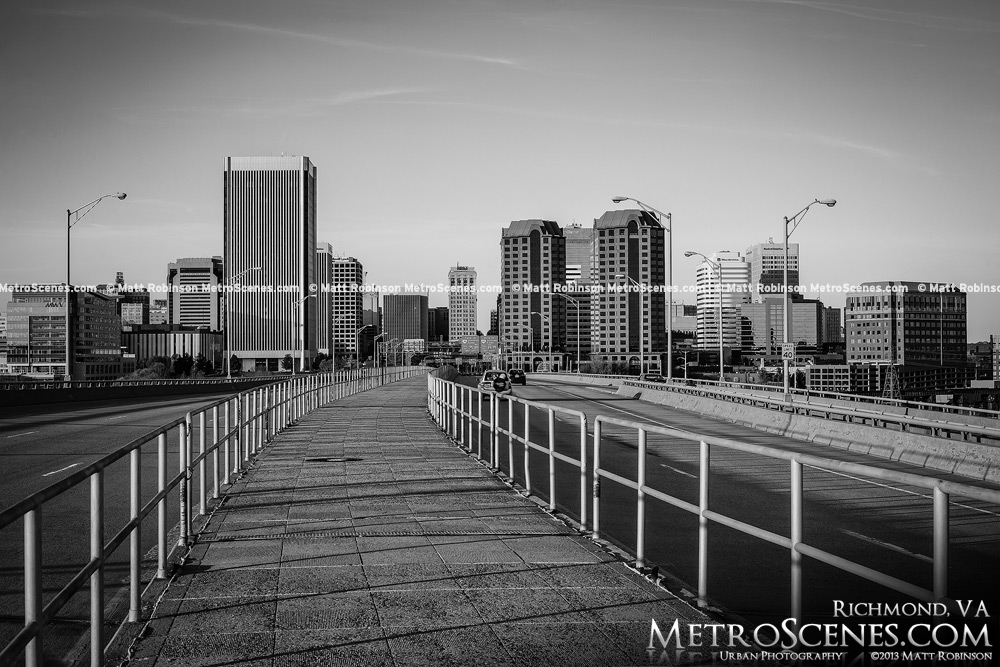 Downtown Richmond Black and White