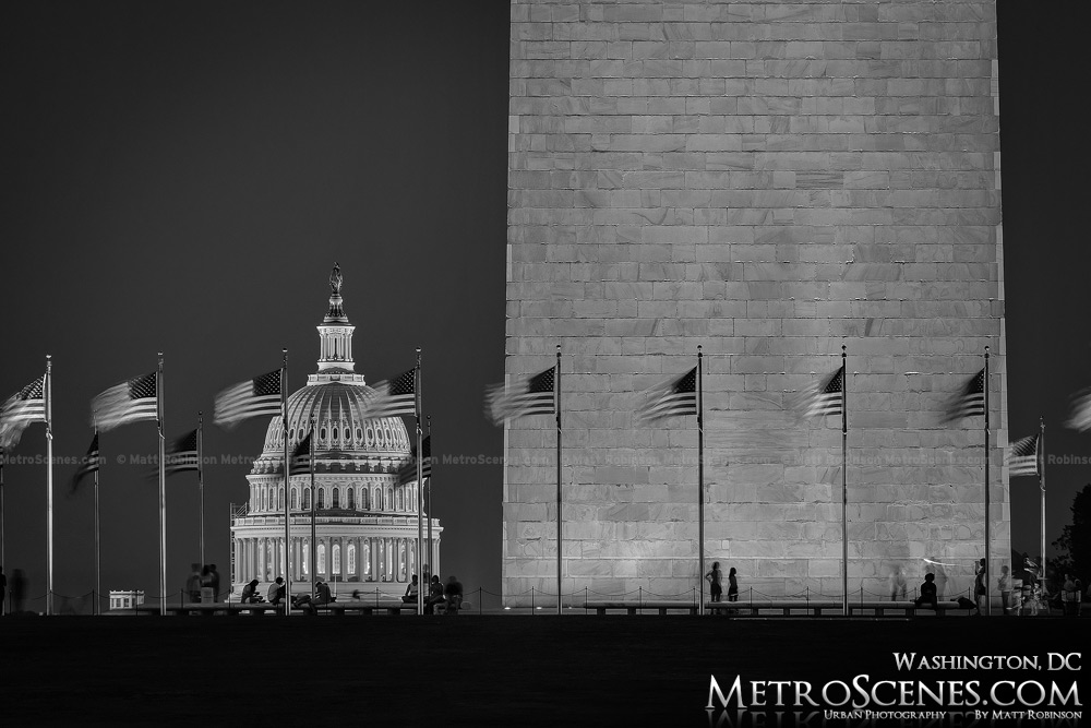 Washington DC Black and White 