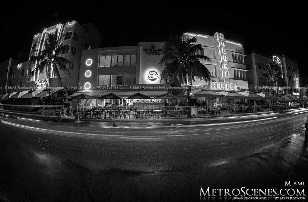 Hotel Colony South Beach Miami Black and White