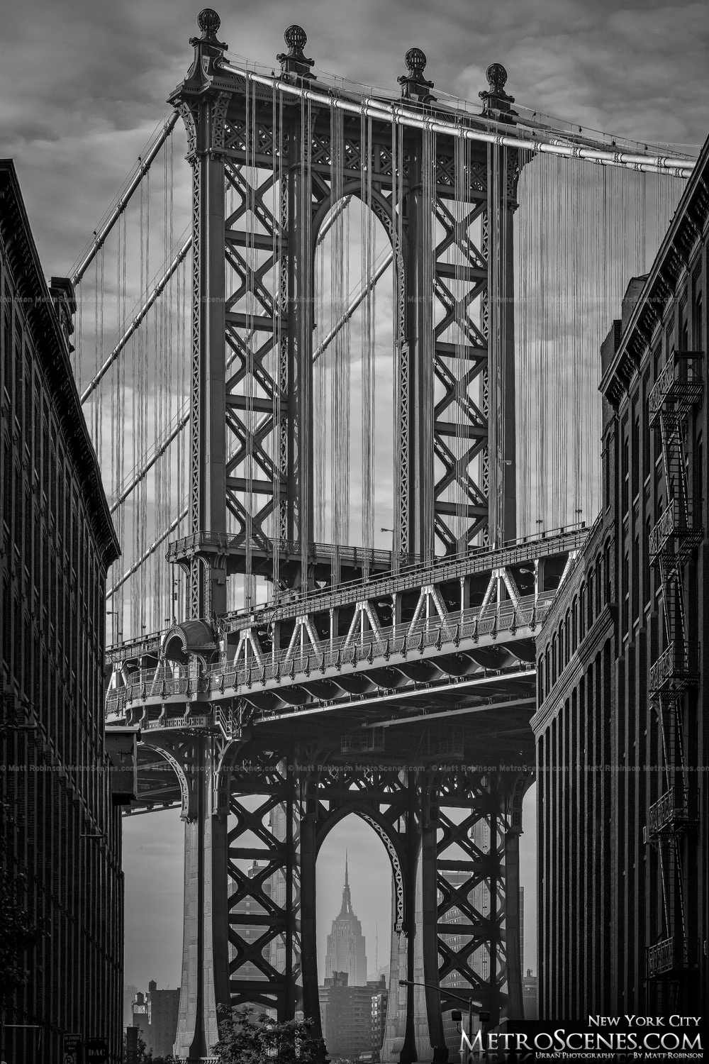 Manhattan Bridge Black and White