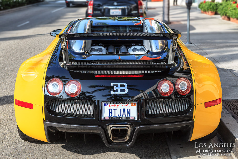 Bugatti Veyron on Rodeo Drive in Beverly Hills