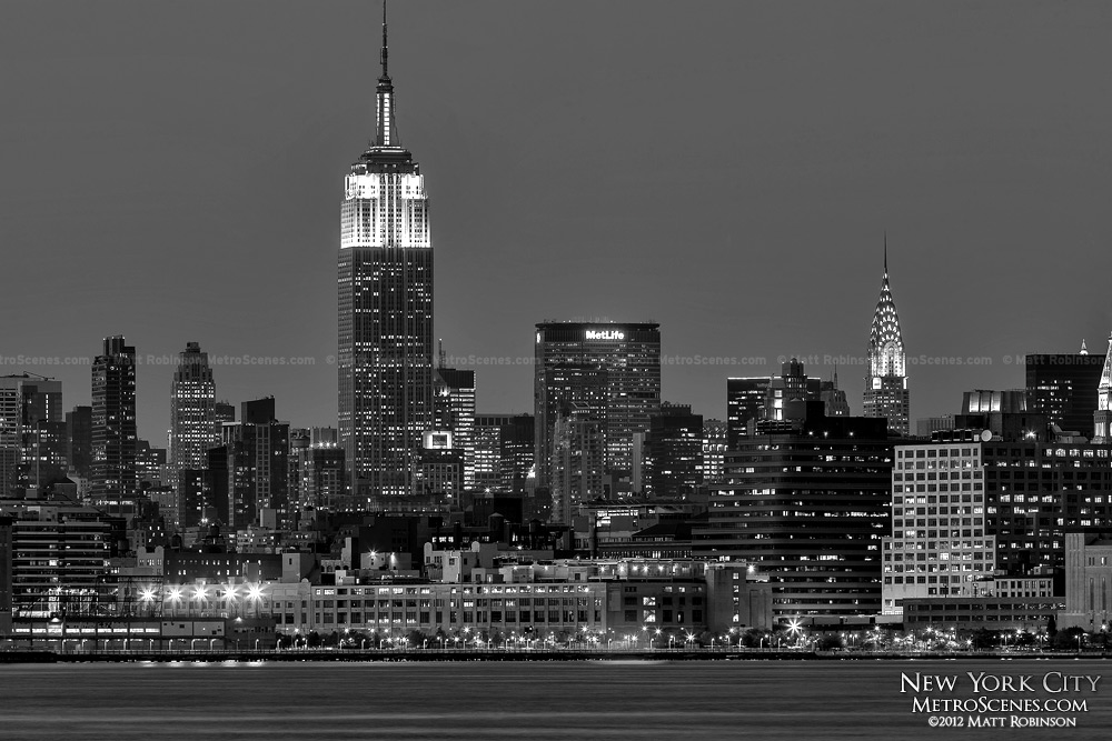 Black and White Empire State Building