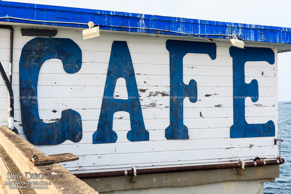 Ocean Beach Pier Cafe sign