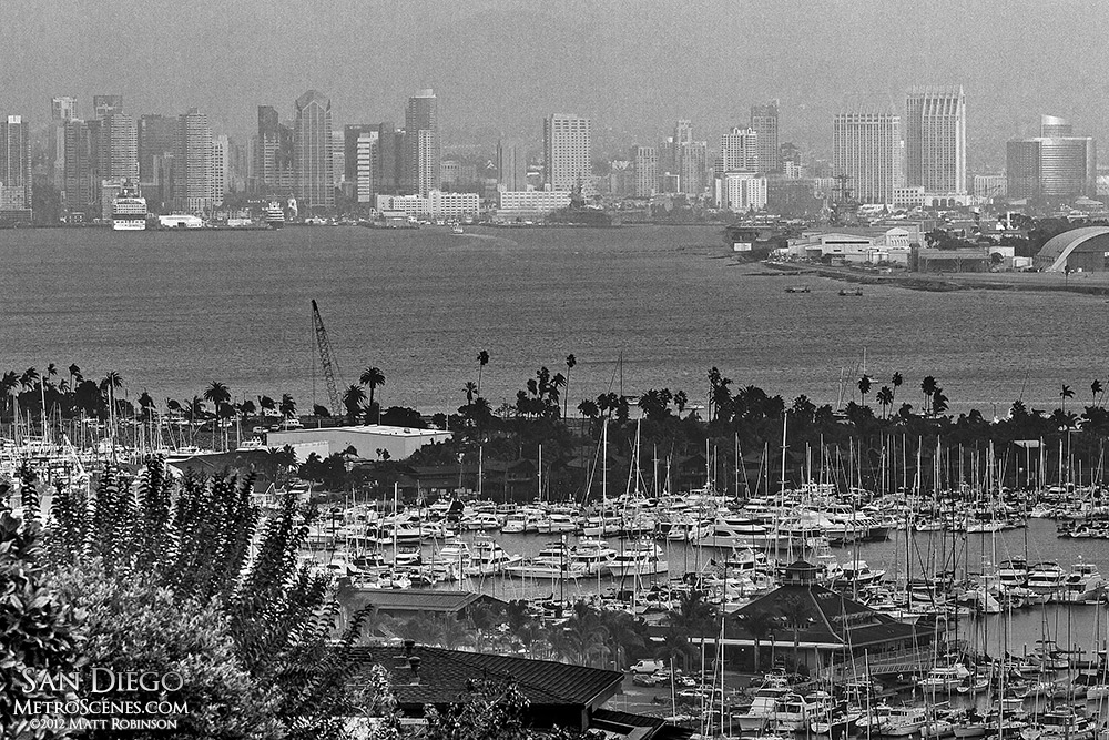 Hazy San Diego Skyline from La Playa