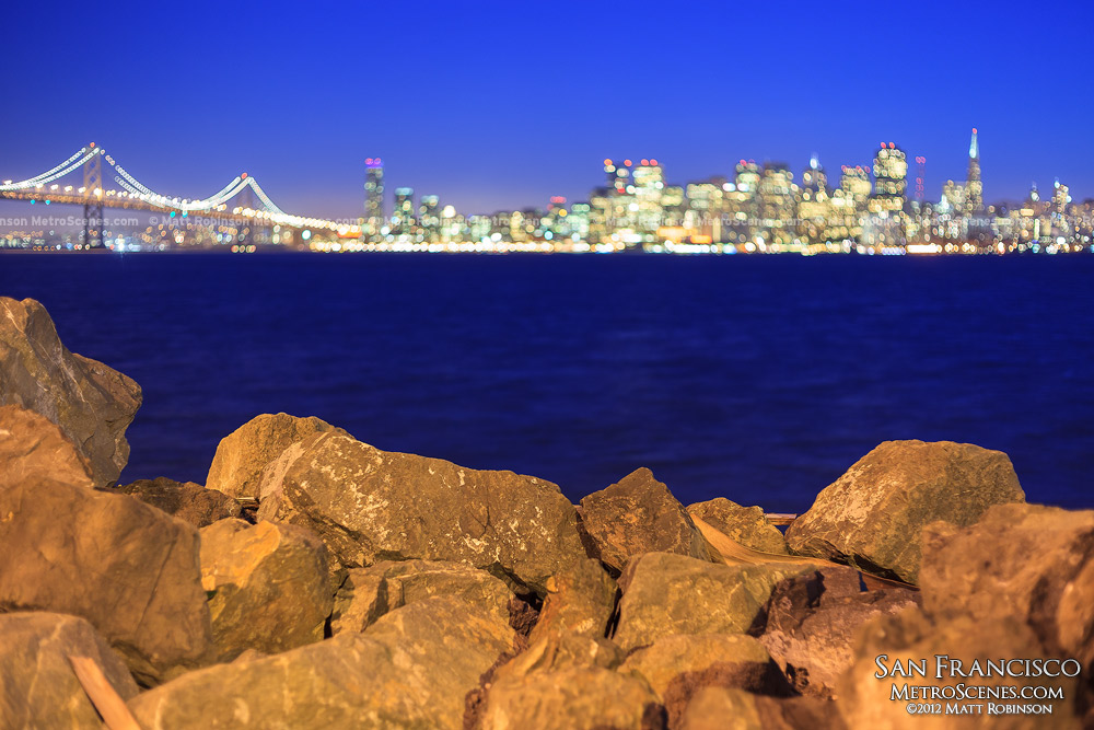 Treasure Island shoreline rocks