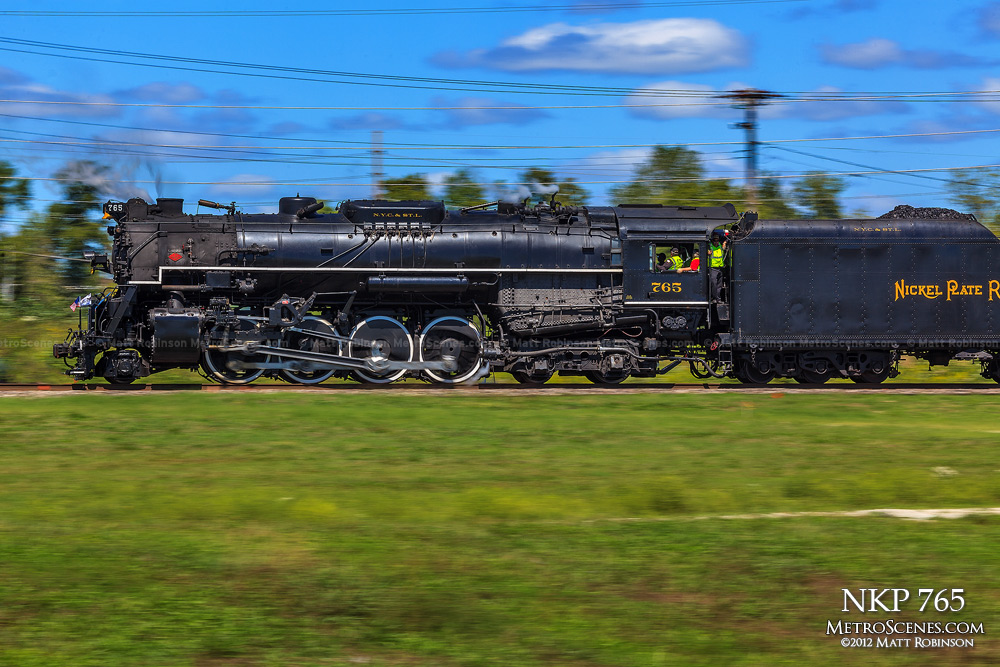 Steam Engine NKP 765 in motion