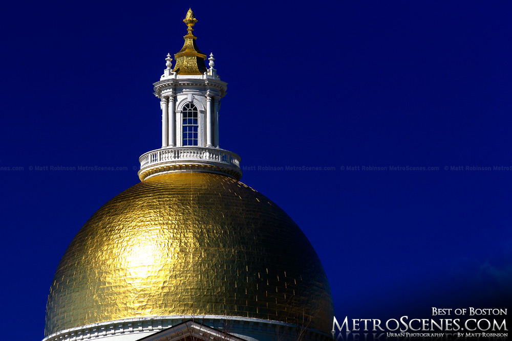 Golden dome of the Massachusetts State House