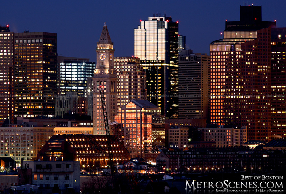 Boston at sunrise