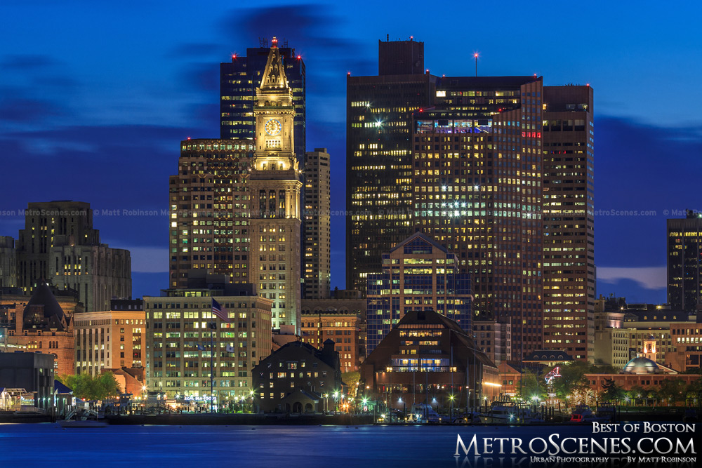 Boston Skyline at night