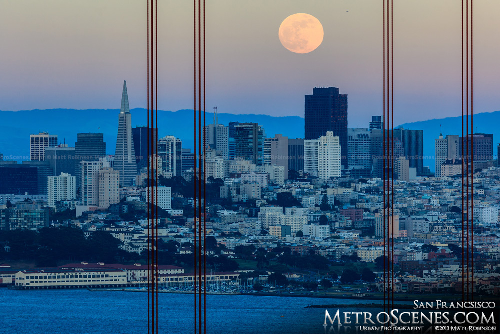 San Francisco moonrise