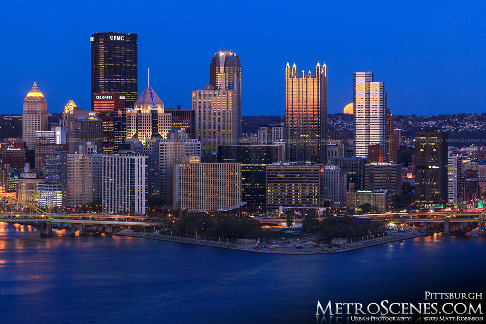 Pittsburgh moonrise