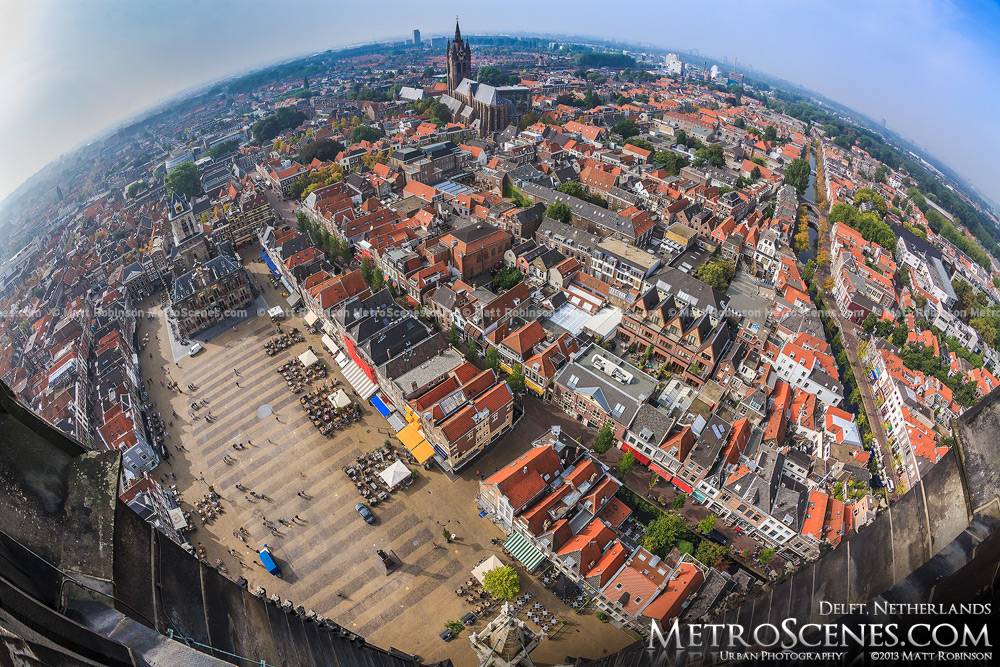 Fisheye over Delft, Netherlands