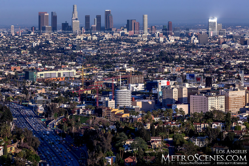 Downtown Los Angeles from Mulholland Drive