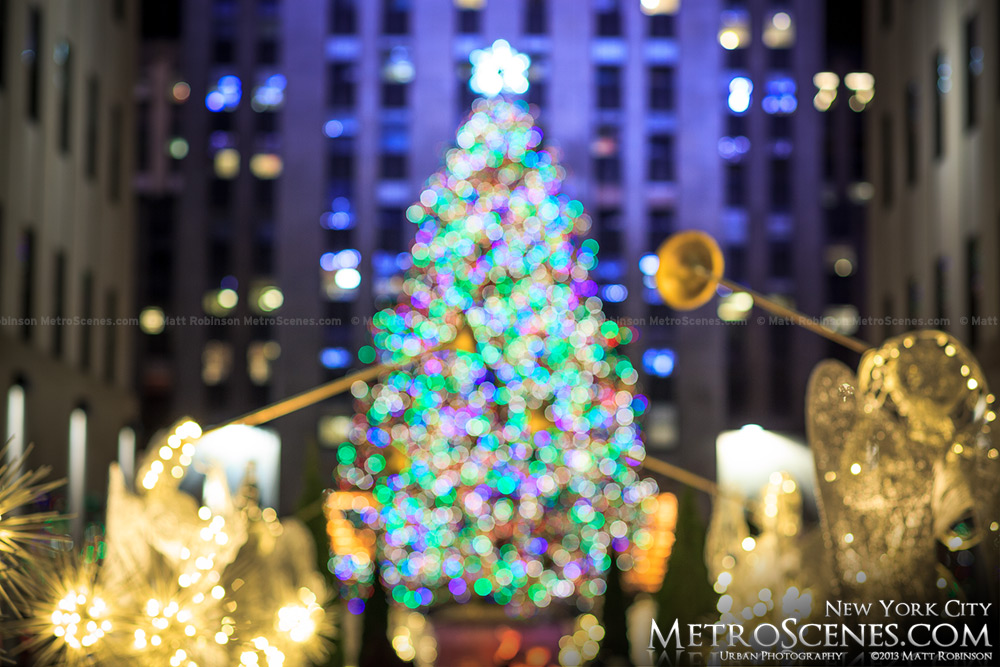 Unfocused Rockefeller Center Christmas Tree