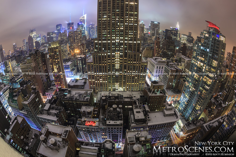 Snowy Rooftops in New York City