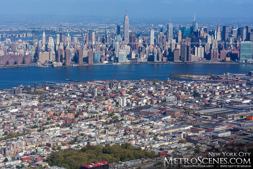New York City Aerial with Queens May 2013