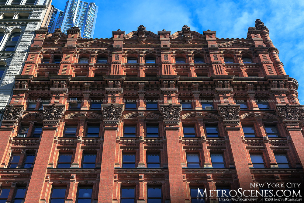 The Potter Building facade in New York City