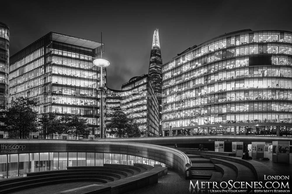 The Shard London Black and White - More London
