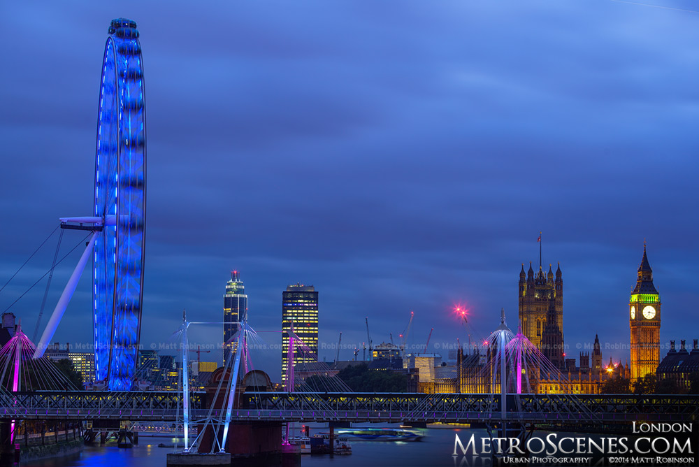 The London Eye at Dusk