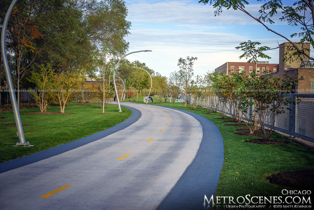 The 606 Bloomingdale Trail in Chicago in the Fall