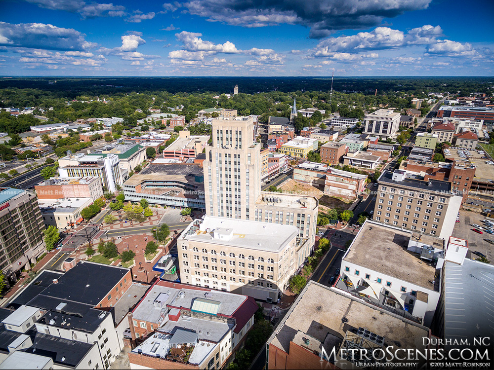 Former Suntrust Tower Aerial in Durham