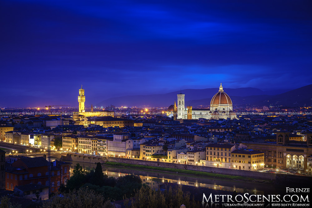 Florence Italy at night