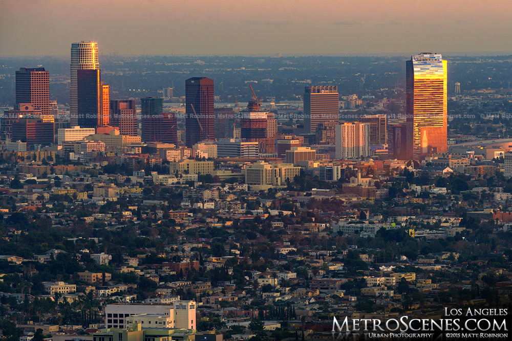 Sunset on the LA Skyline