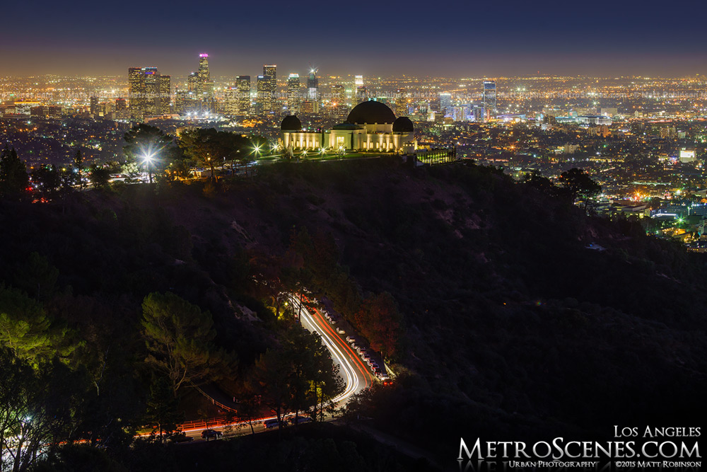 Griffith Park at night