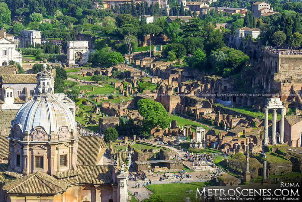 The Forum of Rome from Altare della Patria