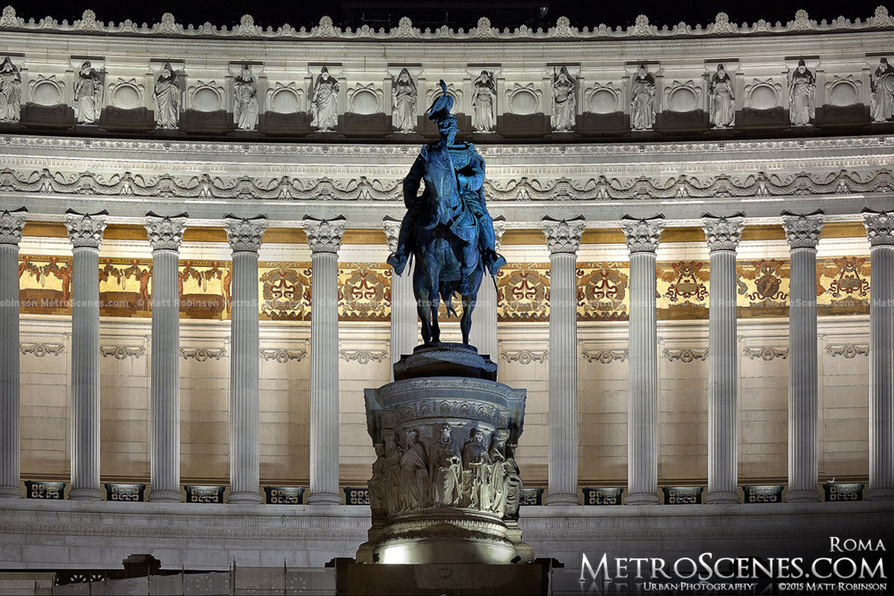 Victor Emmanuel Monument at night