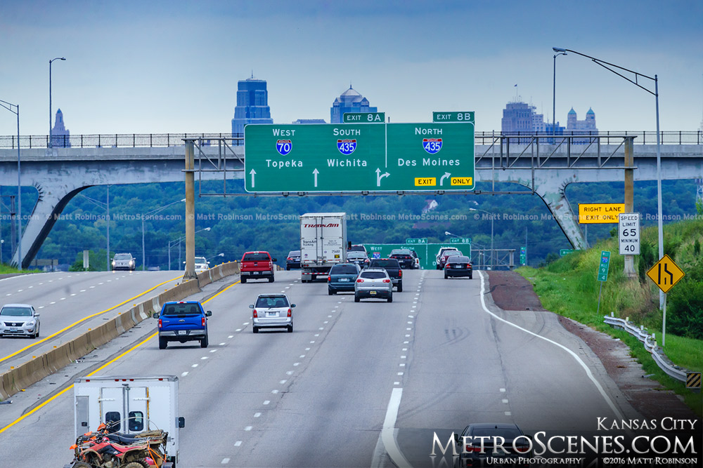 Interstate 70 with KCMO Skyline