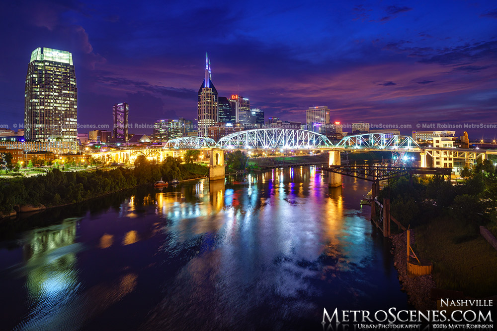 Nashville Skyline at night
