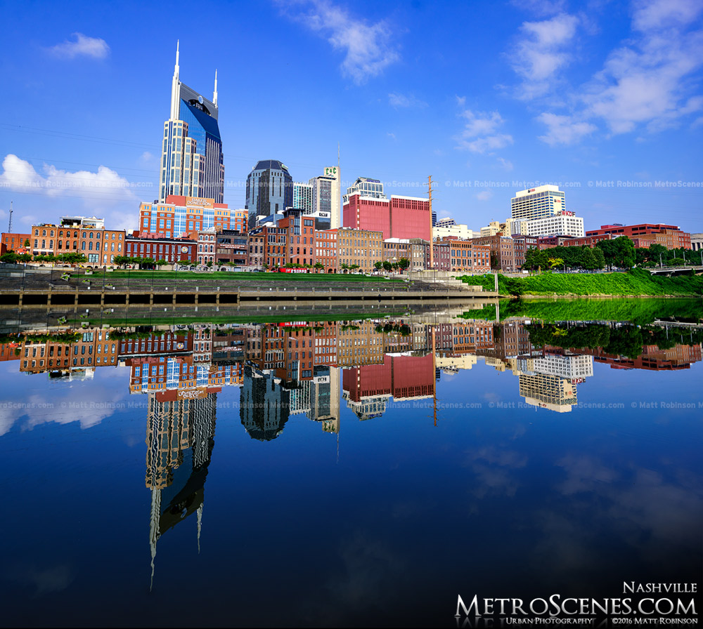 Still Waters reflect the Nashville Skyline