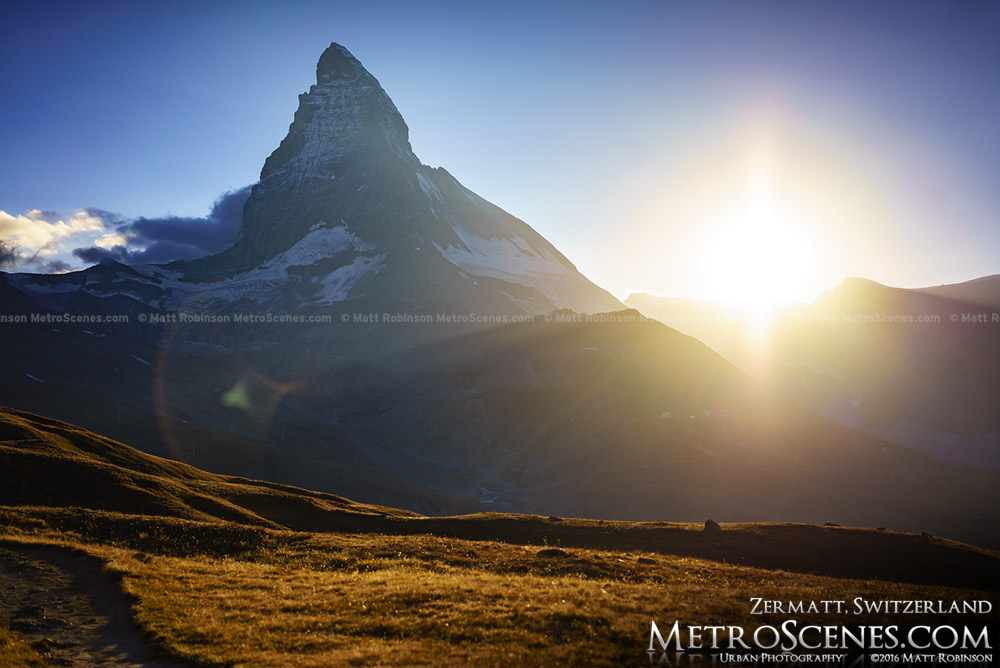 The Matterhorn at sunset