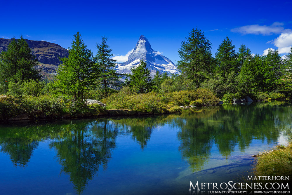 Matterhorn reflects in the Grindjisee
