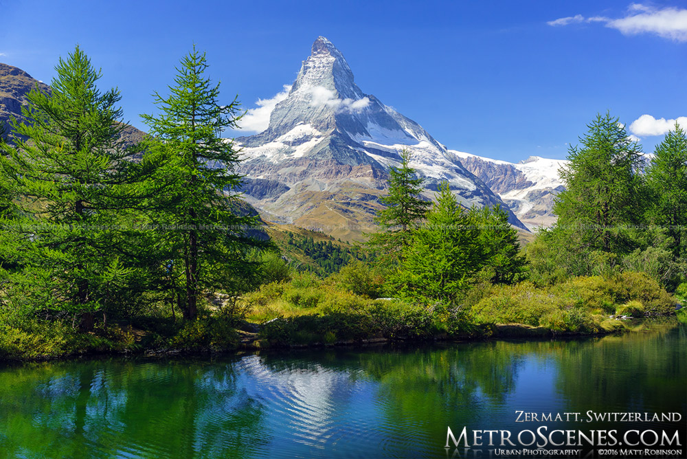 Snowcapped Matterhorn in September