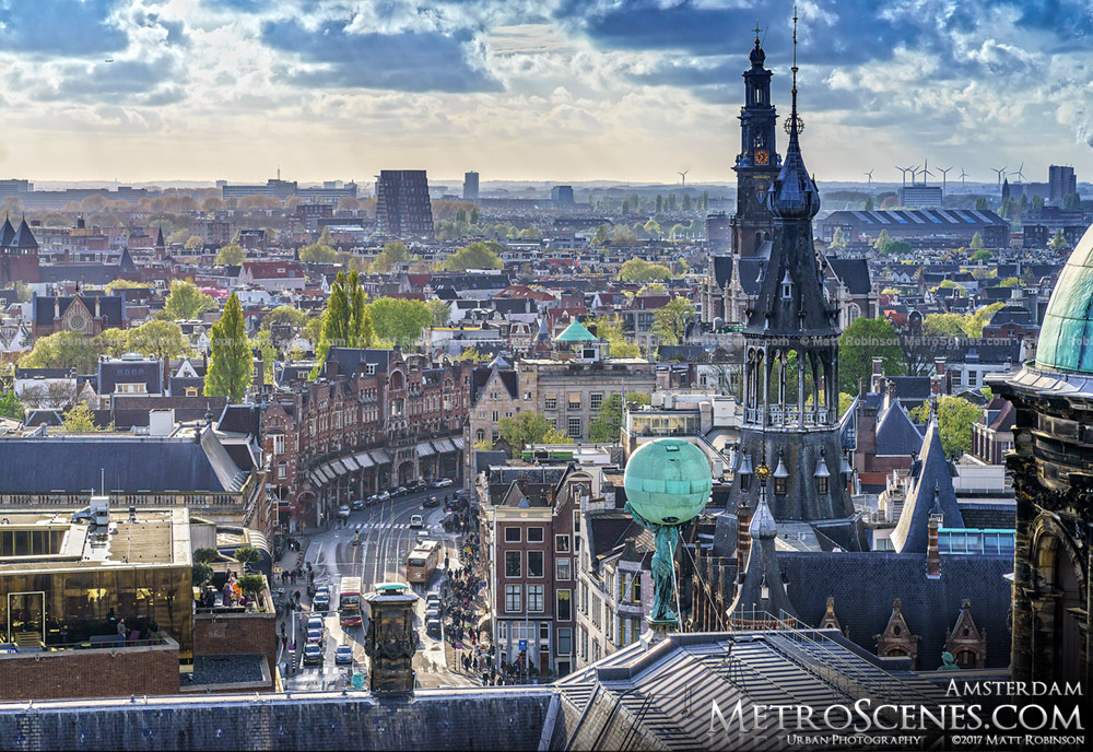 Amsterdam from the View Ferris Wheel in Dam Square