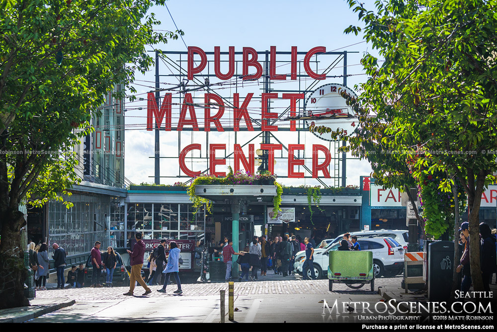 Seattle Public Market Center sign