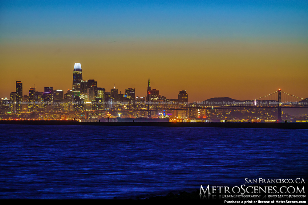 Downtown San Francisco from across the Bay