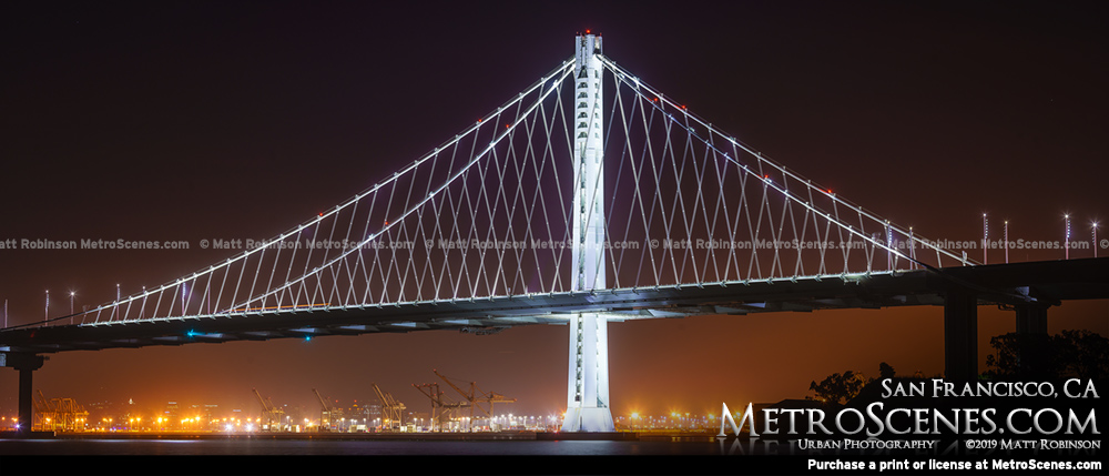 East Span of the San Francisco – Oakland Bay Bridge at night