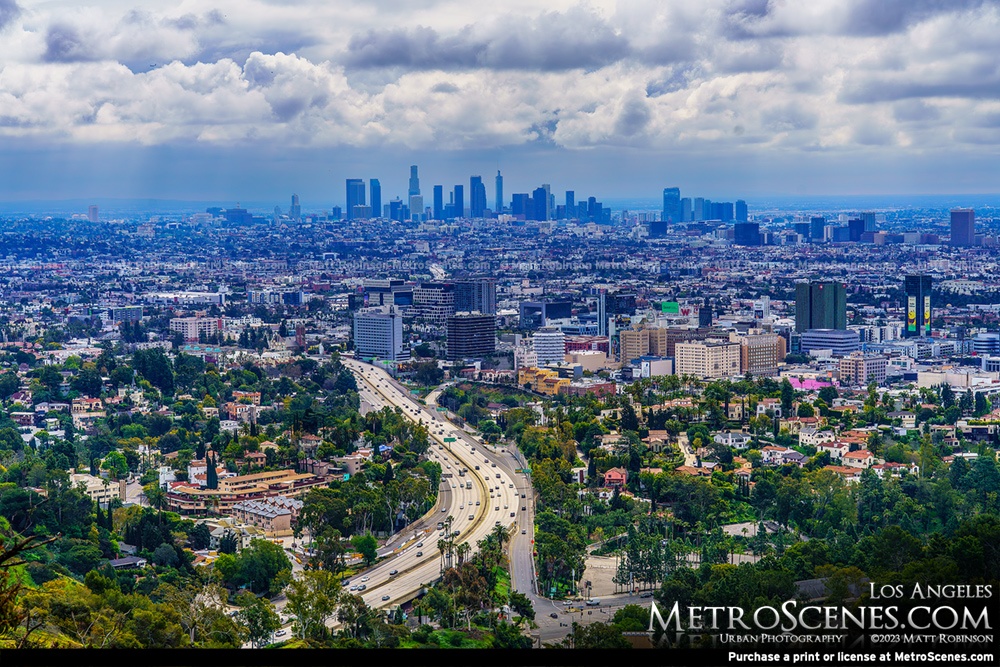 Los Angeles skyline from the Sixth Street Viaduct 